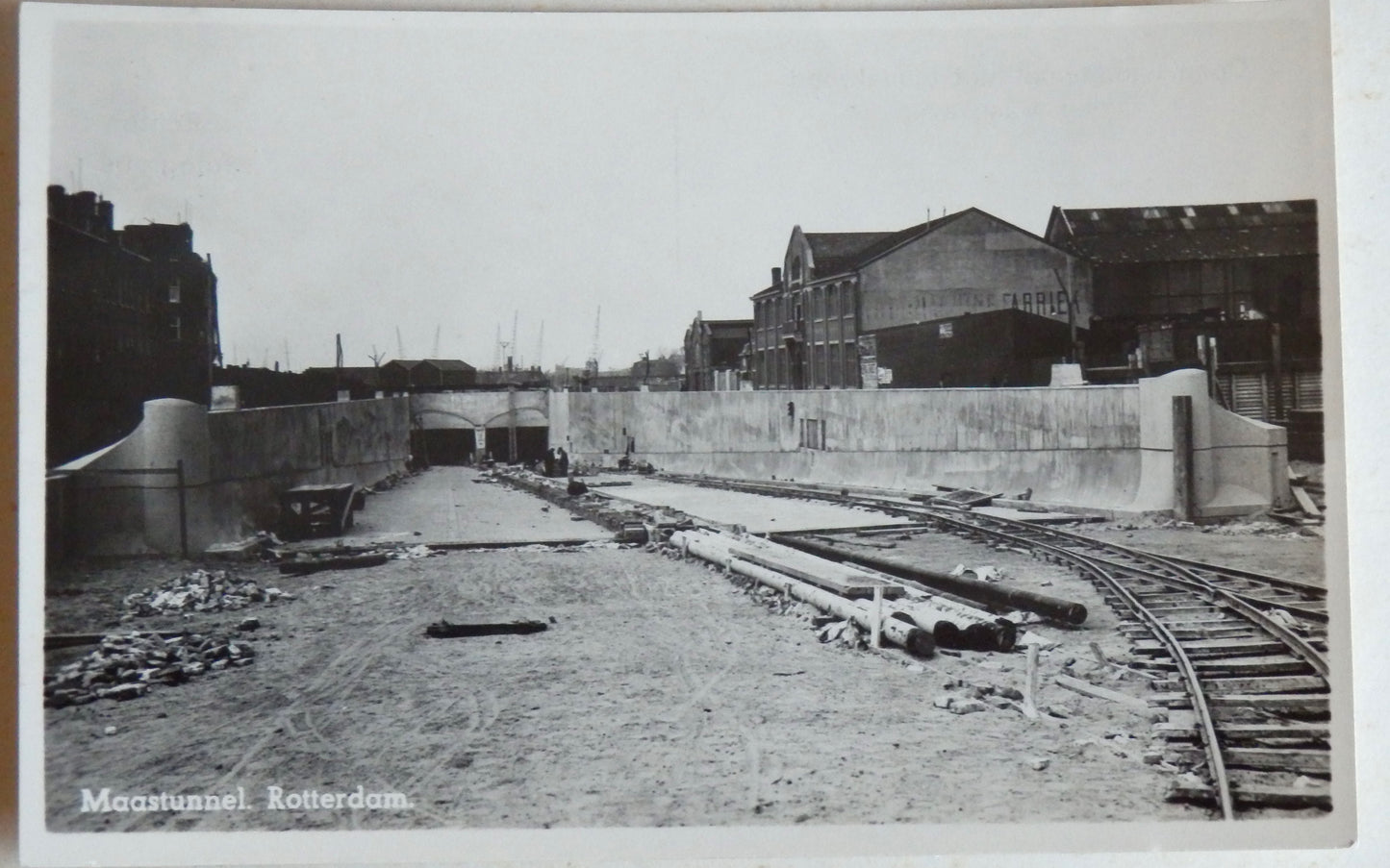 Ansichtkaart Rotterdam - Maastunnel 1940