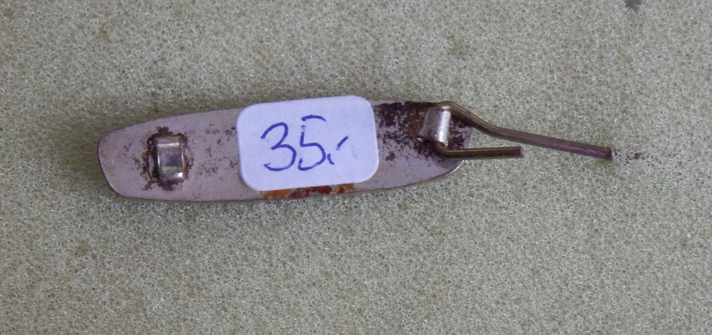 Emaille broche speld Scammel, (Leger) Trucks, jaren 50