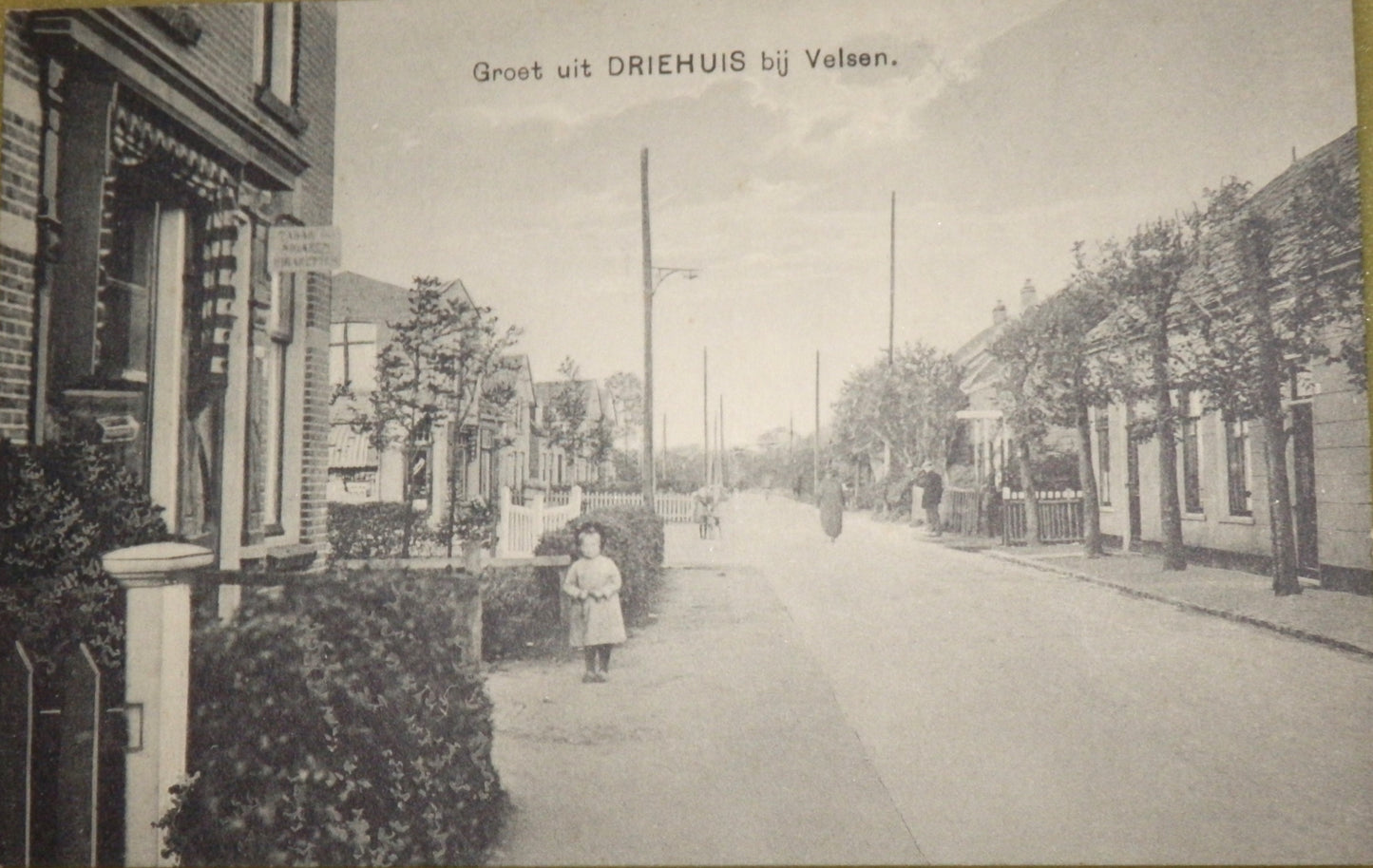 Ansichtkaart Driehuis - Velsen - Groet Uit (1910-1920)
