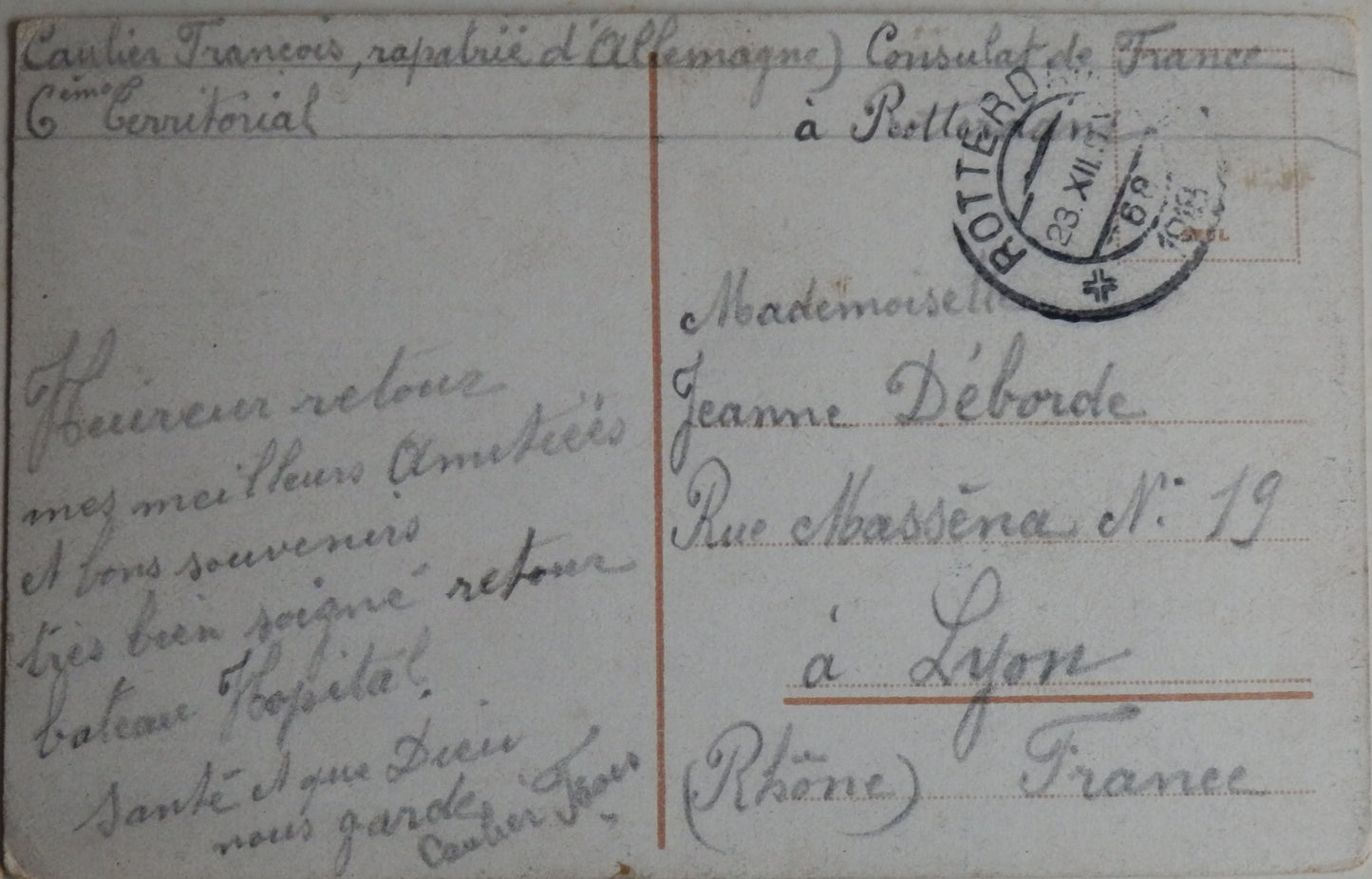 Ansichtkaart Rotterdam - Schietbaanlaan - 1918