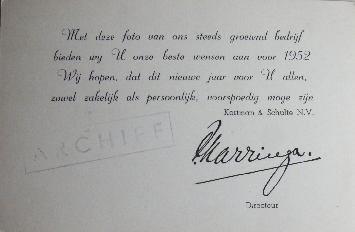 Ansichtkaart Rotterdam - Kortman & Schulte - 1952
