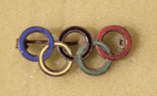 Emaille broche speld Olympische Spelen Berlijn 1936