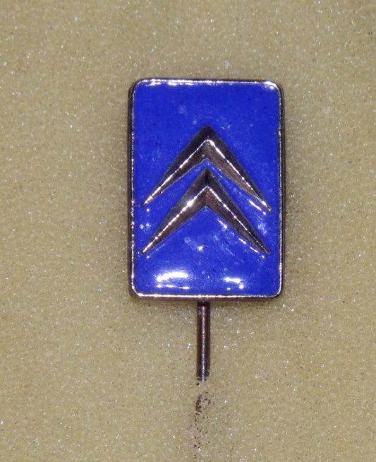 Emaille Speld Citroen - Blauw jaren 70