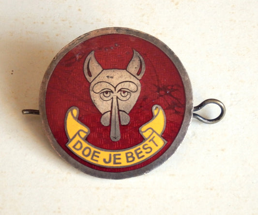 Emaille Badge, Pet Embleem , Doe je Best - Padvinderij