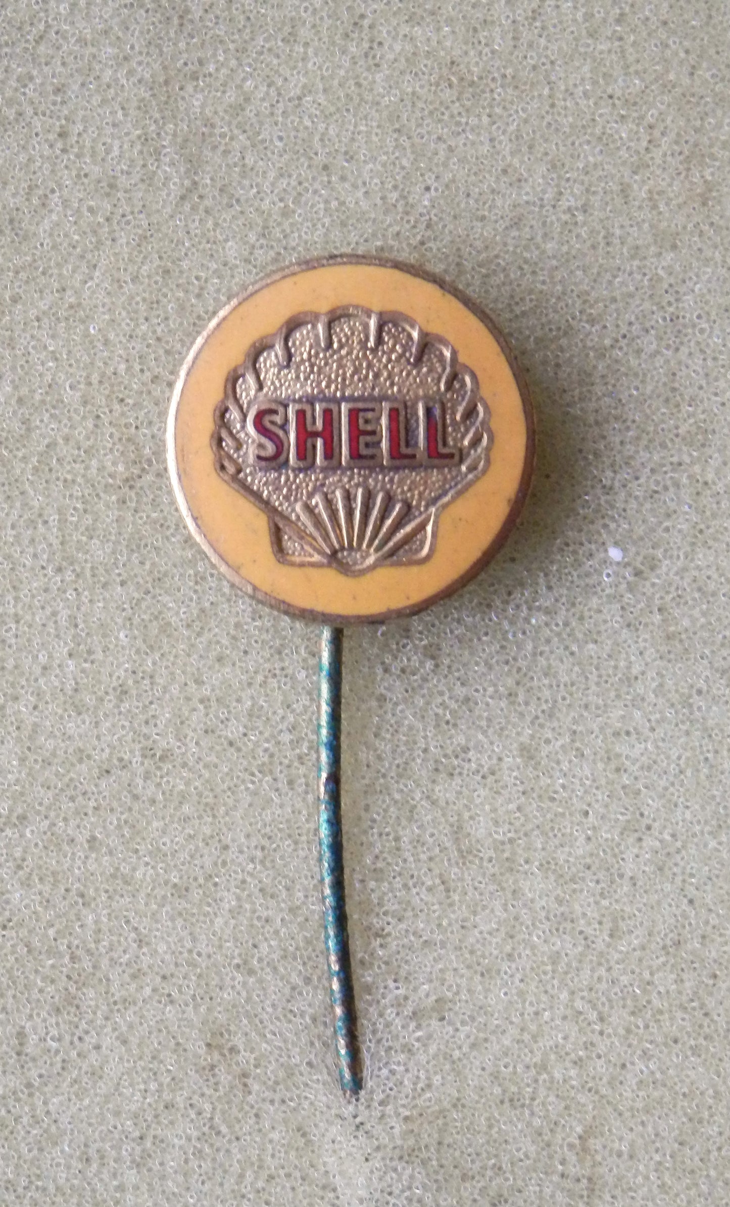 Emaille Speld Shell , Origineel jaren 60.