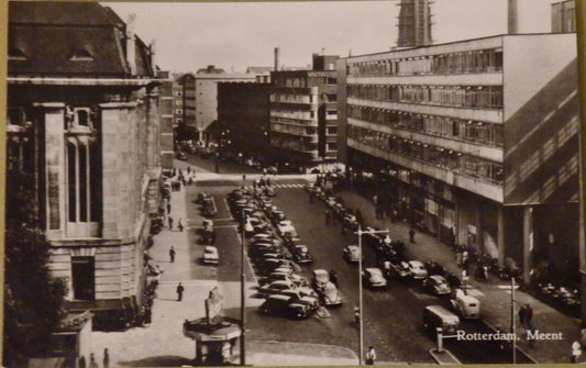 Ansichtkaart Rotterdam - Meent (1955)