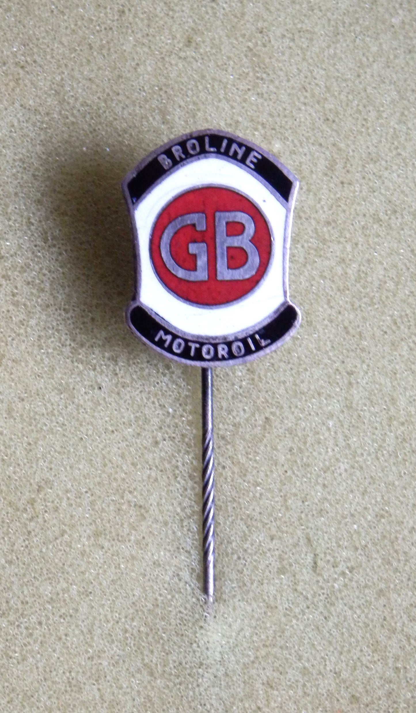 Emaille Benzinespeld GB Motoroil